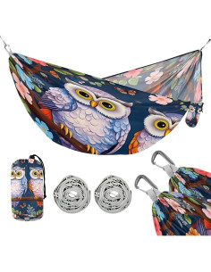 Hamaca de Camping SDMKA 150 kg, Portátil Individual con Correas 2