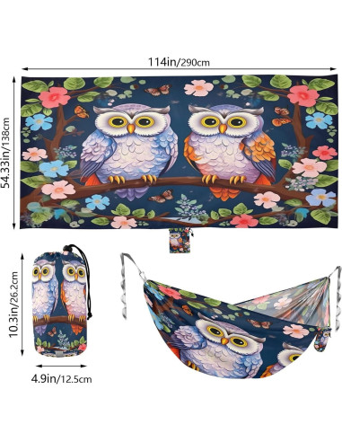 Hamaca de Camping SDMKA 150 kg, Portátil Individual con Correas