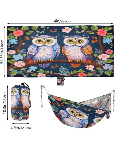 Hamaca de Camping SDMKA 150 kg, Portátil Individual con Correas