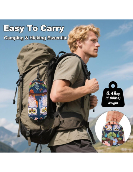 Hamaca de Camping SDMKA 150 kg, Portátil Individual con Correas