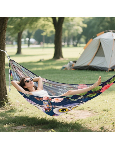 Hamaca de Camping SDMKA 150 kg, Portátil Individual con Correas