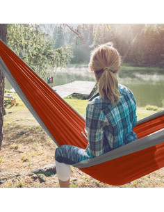 Hamaca de Camping FWHK Individual 260x140cm Negra 2