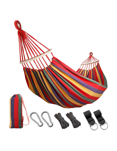 Hamaca Doble Brasileña Meelotop 340x160cm con Correas