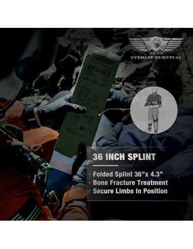 Tabla de Inmovilización EVERLIT 91 cm Reutilizable Impermeable