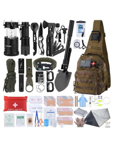 Kit de Primeros Auxilios de Supervivencia KNVBIN 250 Herramientas Camo
