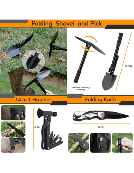 Kit de Primeros Auxilios de Supervivencia KNVBIN 250 Herramientas Camo Kit de Primeros Auxilios de Supervivencia KNVBIN 250 Herramientas Camo