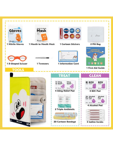 Kit de Primeros Auxilios Mini StBernard para Niños Amarillo