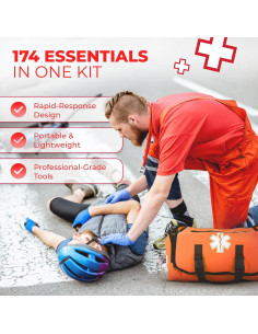 Kit Médico Táctico de Trauma EMT Ever Ready - 174 Suministros 2