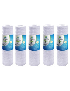 Cartuchos de Filtro de Agua CFS 5 Unidades 25.4x6.35cm Sedimento
