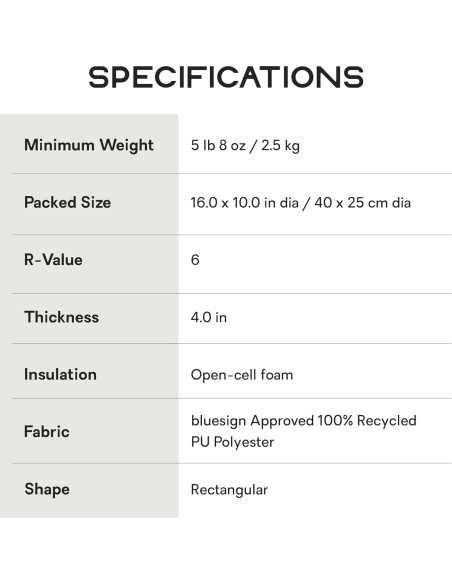 Almohadilla para dormir NEMO Roamer XL Ancho 2.49 kg Laguna