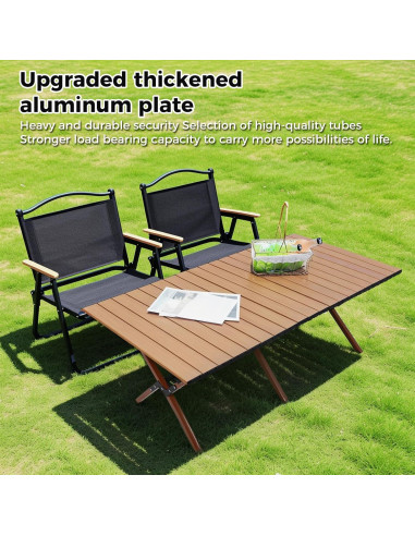 Mesa de Camping Plegable ZEMBSOYA 63 kg 2-8 Personas