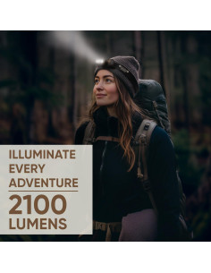 Linterna Frontal LED Recargable Energizer 2000 Lúmenes 2