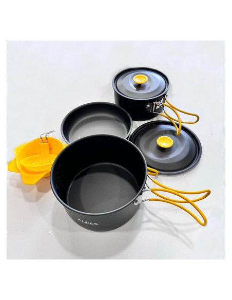 Juego de Utensilios de Cocina para Camping Alocs 8 Piezas