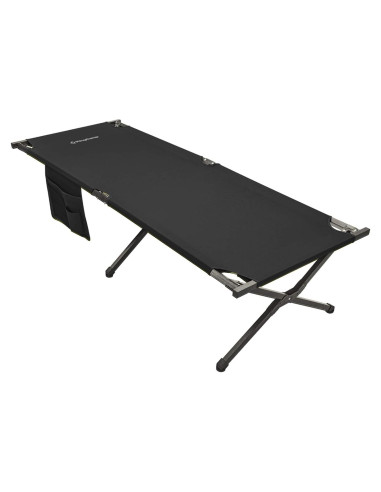 Cama de Camping Plegable KingCamp KC2011 Negra 206x76 cm