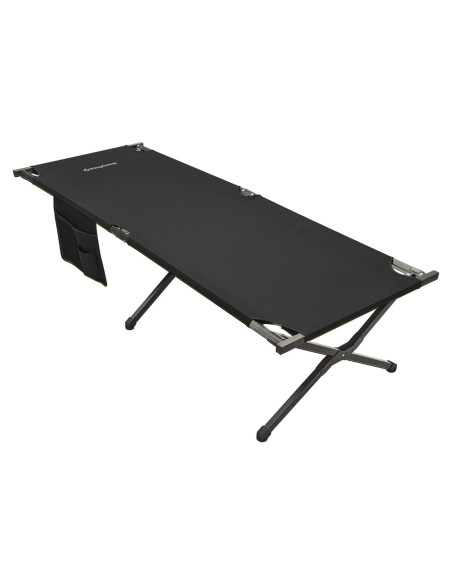 Cama de Camping Plegable KingCamp KC2011 Negra 206x76 cm