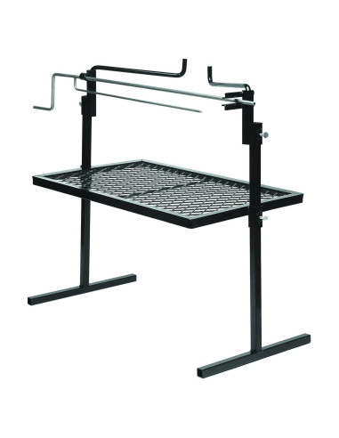 Parrilla de Camping Texsport con Rotisserie Ajustable 61x41cm