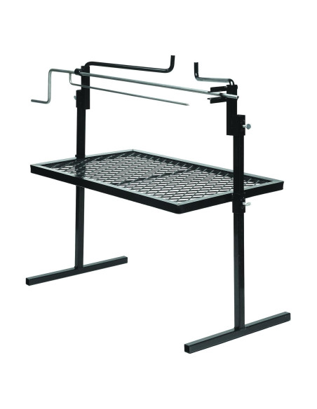Parrilla de Camping Texsport con Rotisserie Ajustable 61x41cm