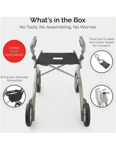 Andador Rollator Todo Terreno byACRE Carbon Overland 6.7 kg