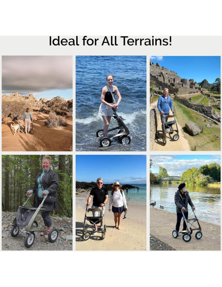 Andador Rollator Todo Terreno byACRE Carbon Overland 6.7 kg