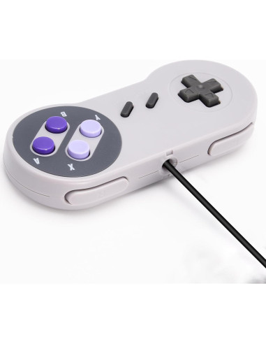 Paquete de 2 Controladores iNNEXT SNES con Cable 1.8m