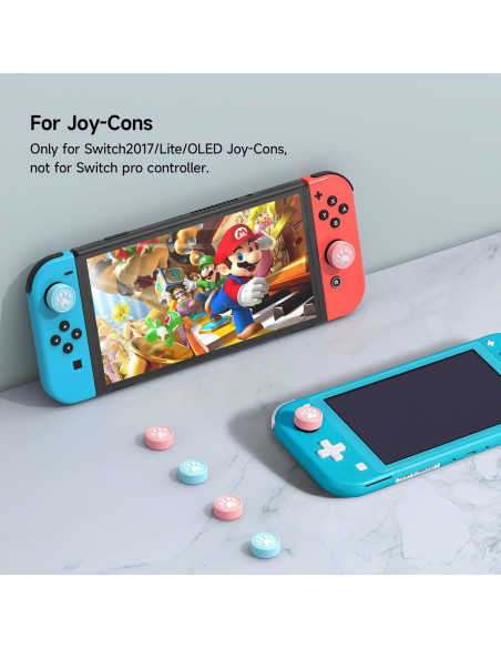 Tapas de Agarre para Pulgar JINGDU AD-Paw Rosa - Kit 4 Pcs