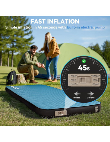Colchón de Camping Autoinflable HEETA SP4166B 4" Aislado