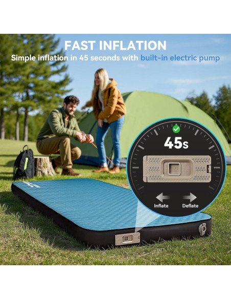 Colchón de Camping Autoinflable HEETA SP4166B 4" Aislado