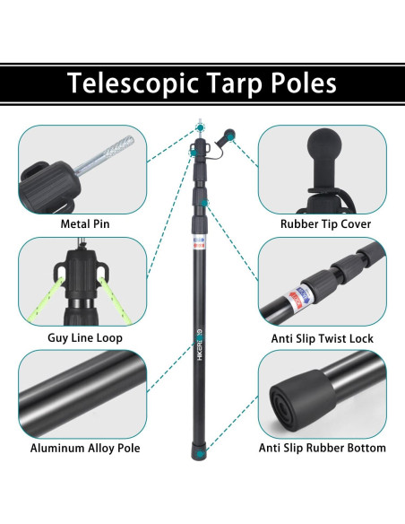 Colchoneta Inferior Doble para Hamaca + Postes Telescópicos Aluminio