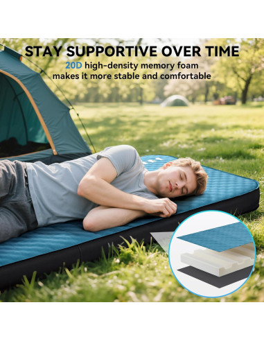 Colchón de Camping Autoinflable HEETA SP4166B 4" Aislado