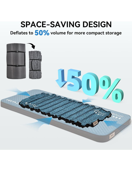 Colchón de Camping Autoinflable HEETA SP4166B 4" Aislado