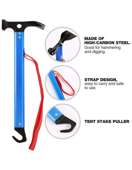 Lona Grande Impermeable REDCAMP 3x5.1m para Camping Azul