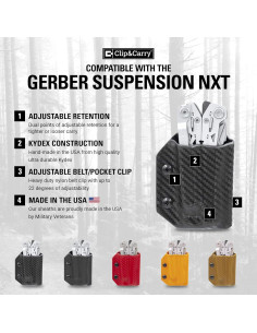 Funda Kydex Clip & Carry para Multiherramienta Gerber NXT 2