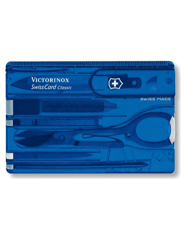 Victorinox Swiss Card Classic Azul - Tarjeta Multi-Herramienta