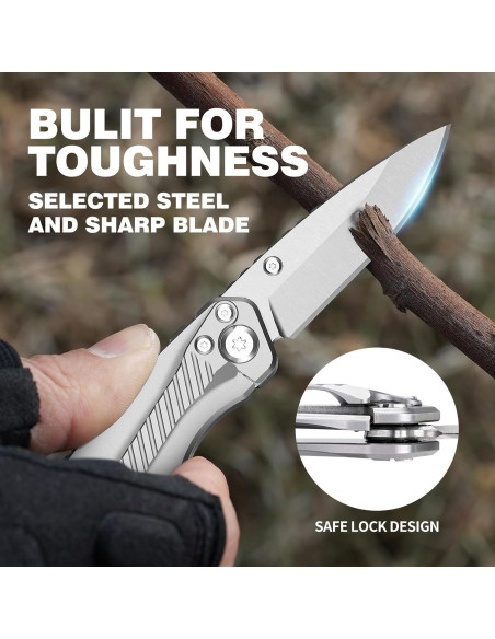 Barra de Palanca EDC 4 en 1 Hikolit - Cuchillo, Abridor, Llave