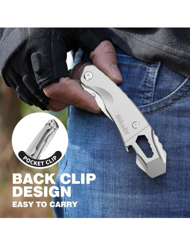 Barra de Palanca EDC 4 en 1 Hikolit - Cuchillo, Abridor, Llave