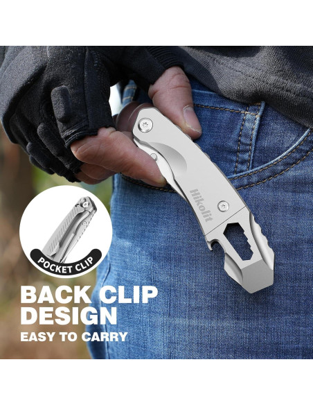 Barra de Palanca EDC 4 en 1 Hikolit - Cuchillo, Abridor, Llave
