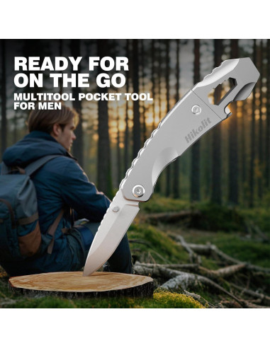 Barra de Palanca EDC 4 en 1 Hikolit - Cuchillo, Abridor, Llave