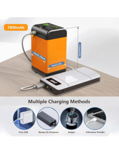 Ducha Portátil Rinse Kit 7800mAh Recargable para Camping 2