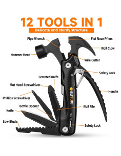 Martillo Multiherramienta 12 en 1 SUYUKI con Llave Copo de Nieve 2