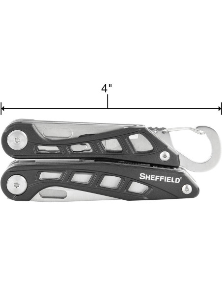 Multi-Herramienta 10-en-1 Sheffield Warren, Aluminio y Acero Inoxidable