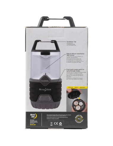 Linterna Nite Ize Radiant 400 Lúmenes para Camping - Negra