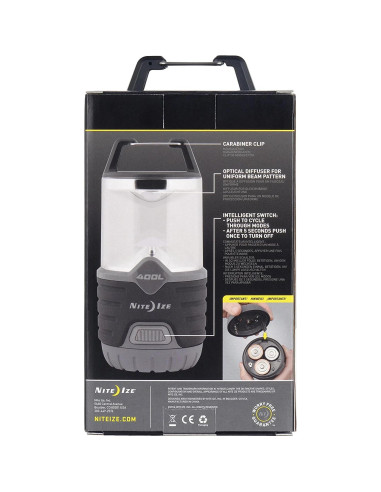 Linterna Nite Ize Radiant 400 Lúmenes para Camping - Negra