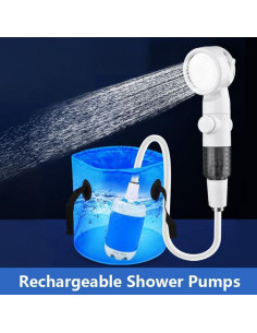 Ducha Portátil Eléctrica ESARRVC para Camping y Playa 2