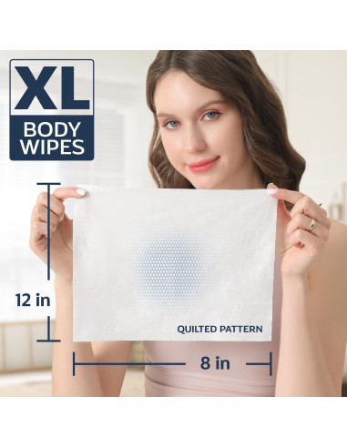 Toallitas de Ducha XL Refreshify - 60 Toallitas Sin Enjuague