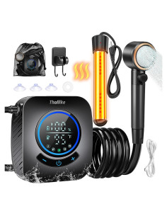 Ducha Portátil Thallike con Calentador 1500W y Batería 8000mAh