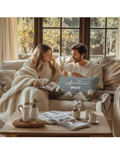 Funda de Almohada Rectangular FITIE Terciopelo Camping 30x50 cm 2