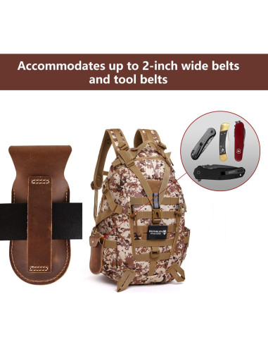 Funda de cuchillo de cuero Biobasedon 4" para EDC