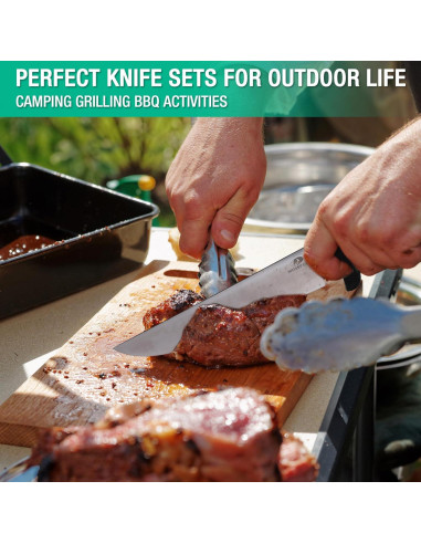 Juego de cuchillos de cocina Mossy Oak 6 piezas acero inoxidable