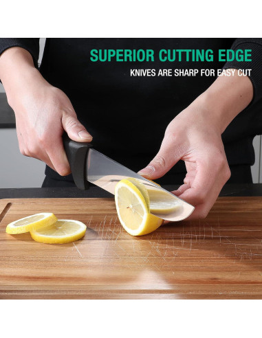 Juego de cuchillos de cocina Mossy Oak 6 piezas acero inoxidable