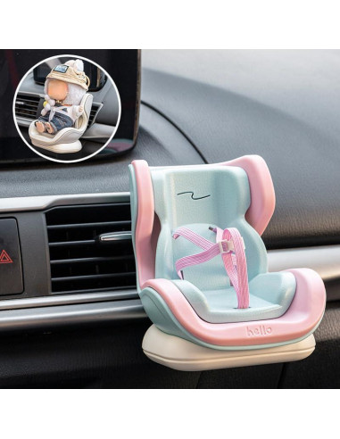 Asiento de Seguridad para Muñecas OB11 Labubu - Gris